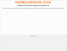 Tablet Screenshot of harelarious.com